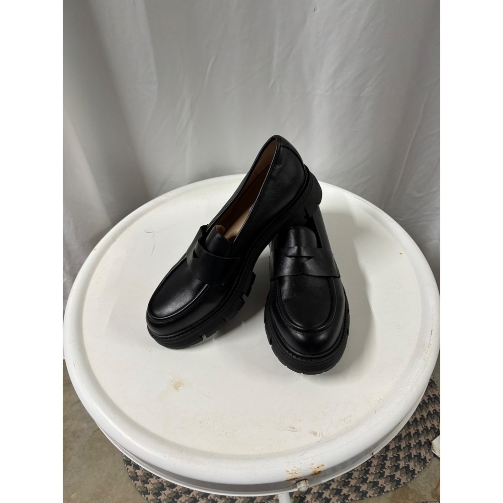 Sun & Stone NWT Black‎ Chunky Loafers Women's Size 10